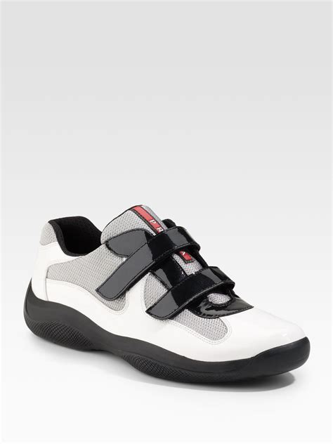 prada 2 strap sneakers